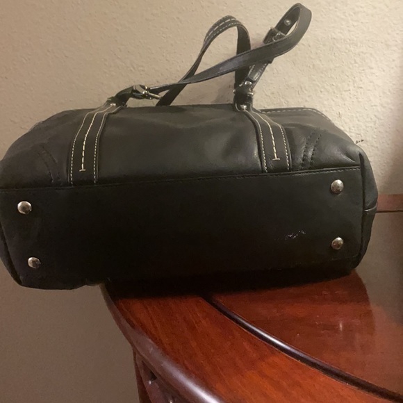 Coach Black Leather Tote Bag - Picture 4 of 8